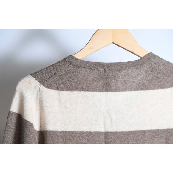 Fenn Wright Manson 2 Ply Cashmere Brown and Ivory Sweater Womens Size M - Picture 7 of 11